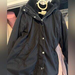 Hollister Women's Black Parka Jacket